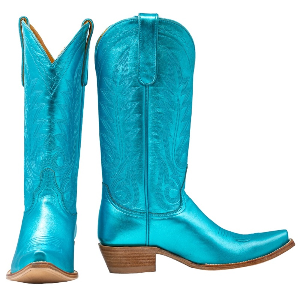 Old Gringo Metallic Turquoise Cowgirl Boots size 7.5